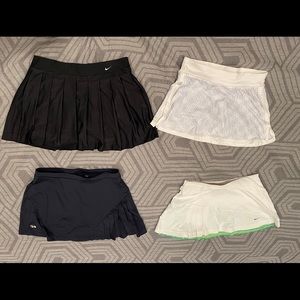 Lot of Tennis skirts - size small (Nike and Fila)